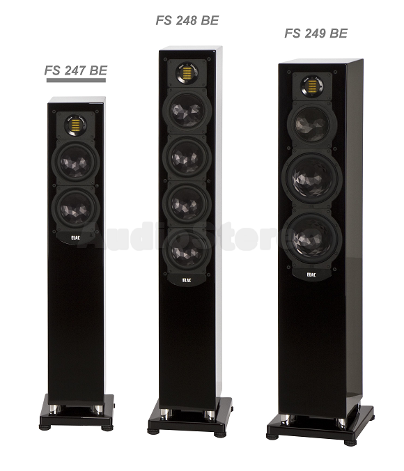 ELAC FS FS 247, FS 248 and FS 249 Black Edition group picture